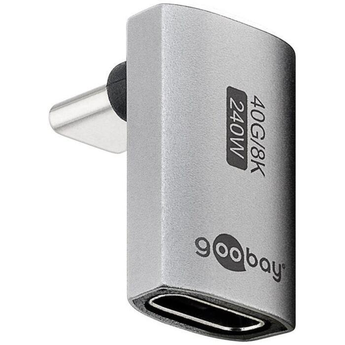 Goobay USB-C adapteris vertikāls 90° garš