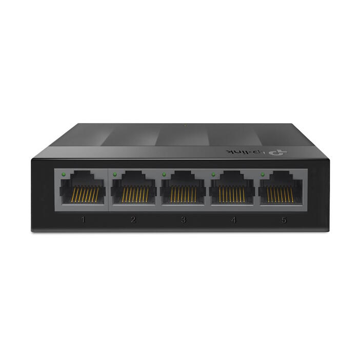 Сетевой коммутатор 5 × Gigabit 10/100/1000 Mbps RJ45 неуправляемый LS1005G 5 × 10/100/1000 Mbps Auto MDI MDIX без вентилятора Черный TP-Link (LS1005G)