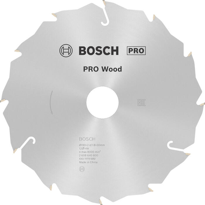 Ripzāģa disks 190x30mm Speedline Wood, Rokas