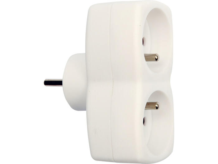 Vorel 72404 ADAPTOR, 2 kontaktligzdas, 16A