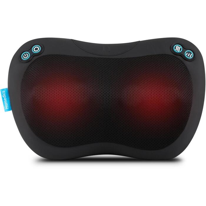 Homedics SP-45H-EB masāžas spilvens, Shiatsu, 4 mezgli, 3 intensitātes, siltums, melns (SP-45H-EB)
