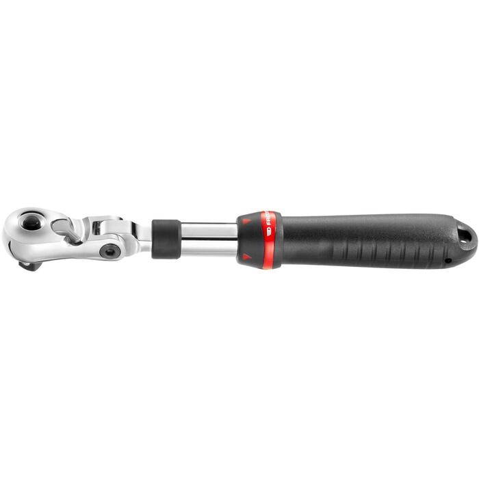 Facom SXL.171PB удлиняемый трещоточный ключ, 1/2", 72 зубца, 304-437мм, 5° дуга, рычаг, сатиновый хром, эргономичная рукоятка (SXL.171PB)