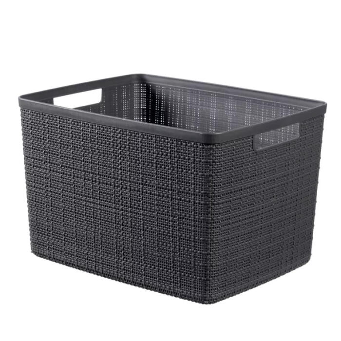 Grozs Jute L 20L 36x28x23cm tumši