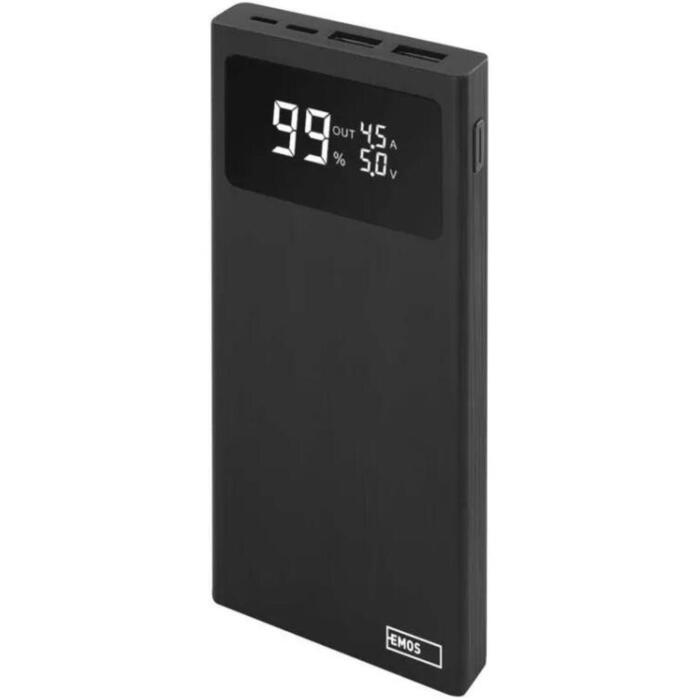 Emos Power Bank BetaQ 10 B0531B, 10000 мАч, 22,5 Вт, 4 выхода, 18 Вт вход, LED индикатор (B0531B)