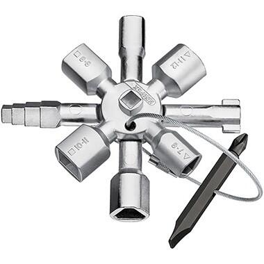 Universālā atslēga elektroskapju atvēršanai 001101 KNIPEX