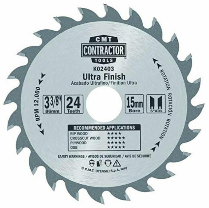Zāģripa Contractor 85x1,1/15mm Z24, CMT