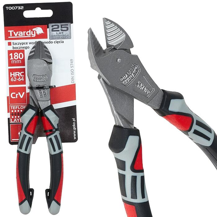 Long nose side cutting pliers 180mm