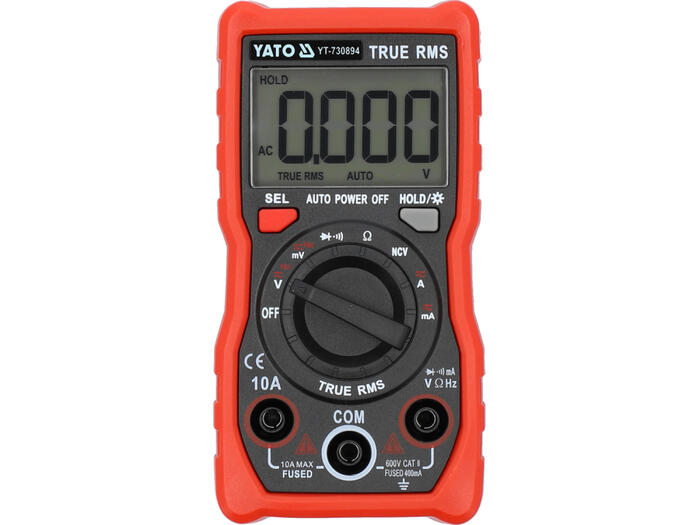 Yato digitālais multimetrs YT-730894, 0-600V AC/DC
