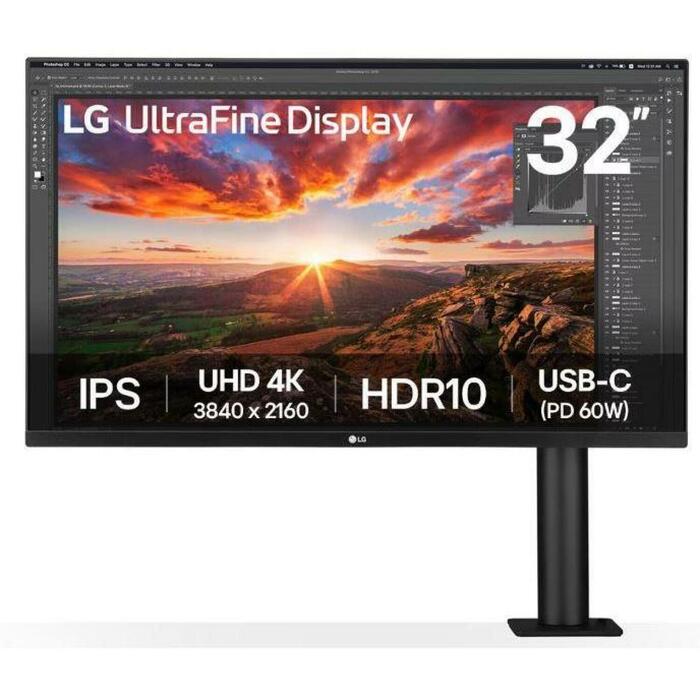 LG LCD монитор 32UN880K-B 31.5" UHD 4K Ergo IPS, 10.3 кг, класс энергоэффективности G (32UN880K-B)