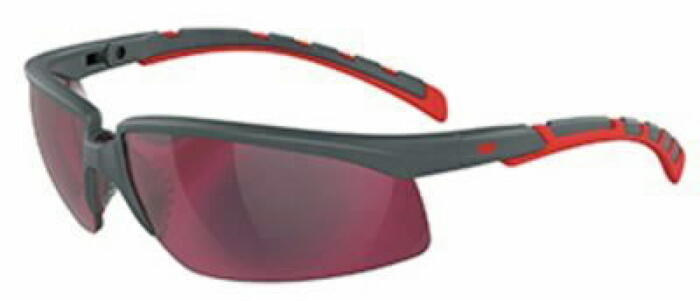 3M Защитные Очки Solus 2000 S2024RED, 0.041кг, поликарбонатные линзы, UV защита 99,9%, регулируемый угол (S2024RED)
