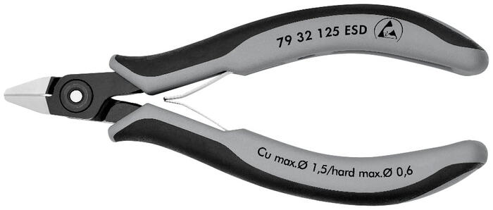 Precīzās elektriskās šķēres ESD, KNIPEX, 79