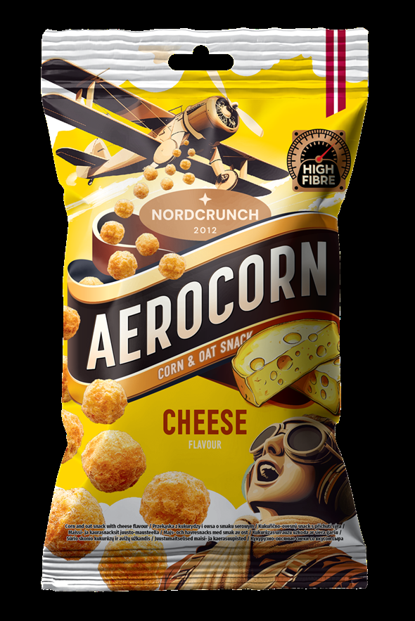 Aerocorn kukurūzas un auzu uzkoda ar