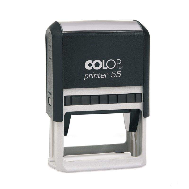 Zīmogs COLOP Printer 55, melns korpuss