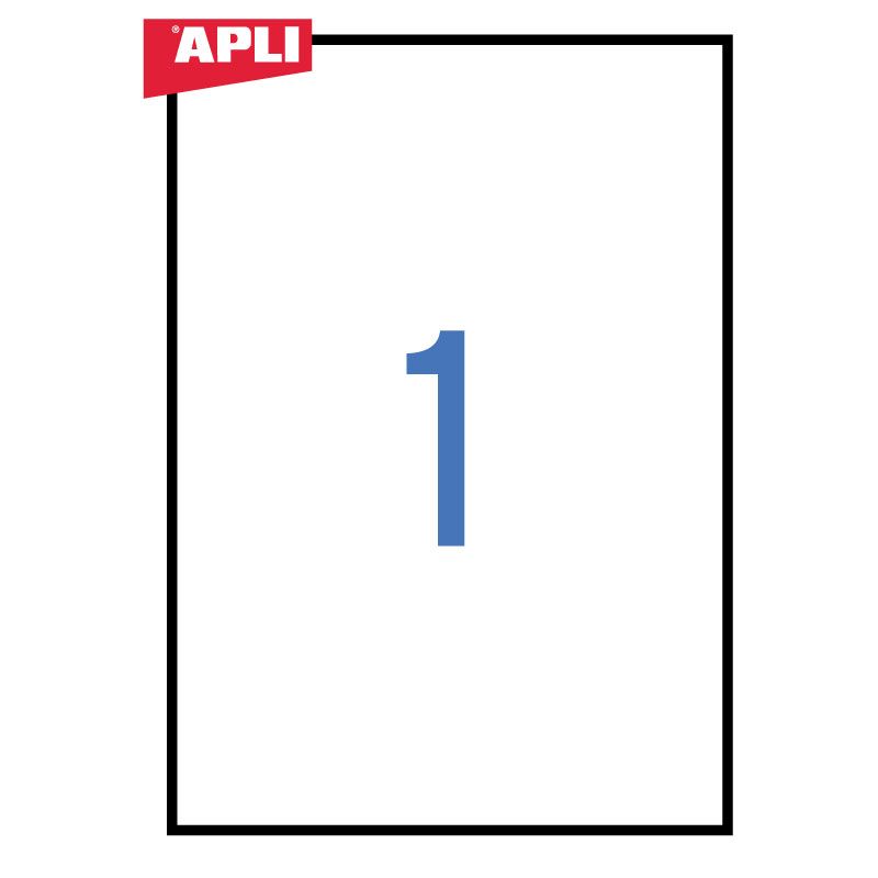 Uzlīmes APLI ILC ar izmēru 210x297mm, 25 loksnes/1 uzlīme loksnē (10819) (100-00360)