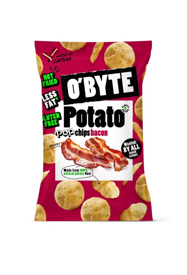 O`BYTE O`BYTE Kartupeļu čipsi ar bekona