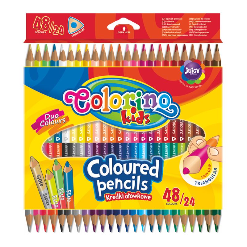 Krāsainie zīmuļi COLORINO KIDS 24 gab