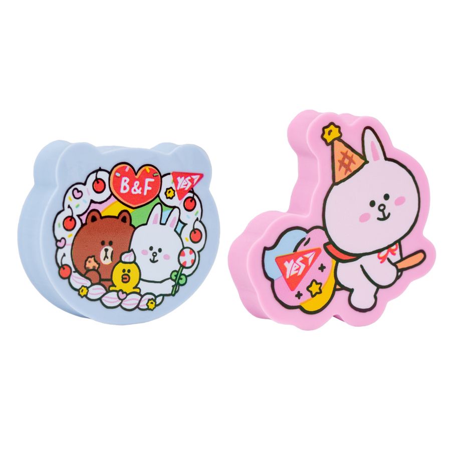 Figūrveida dzēšgumija Yes Line Friends, 2 dizaini assorti. (200-16620)