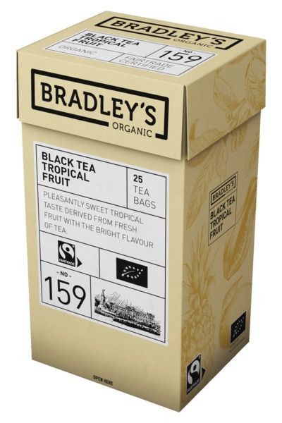 Melnā tēja BRADLEY`S bioloģiskā aromatizēta ar