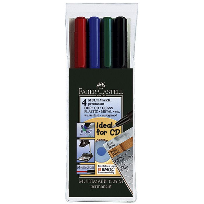 Noturīgais marķieris CD/DVD diskiem FABER CASTELL