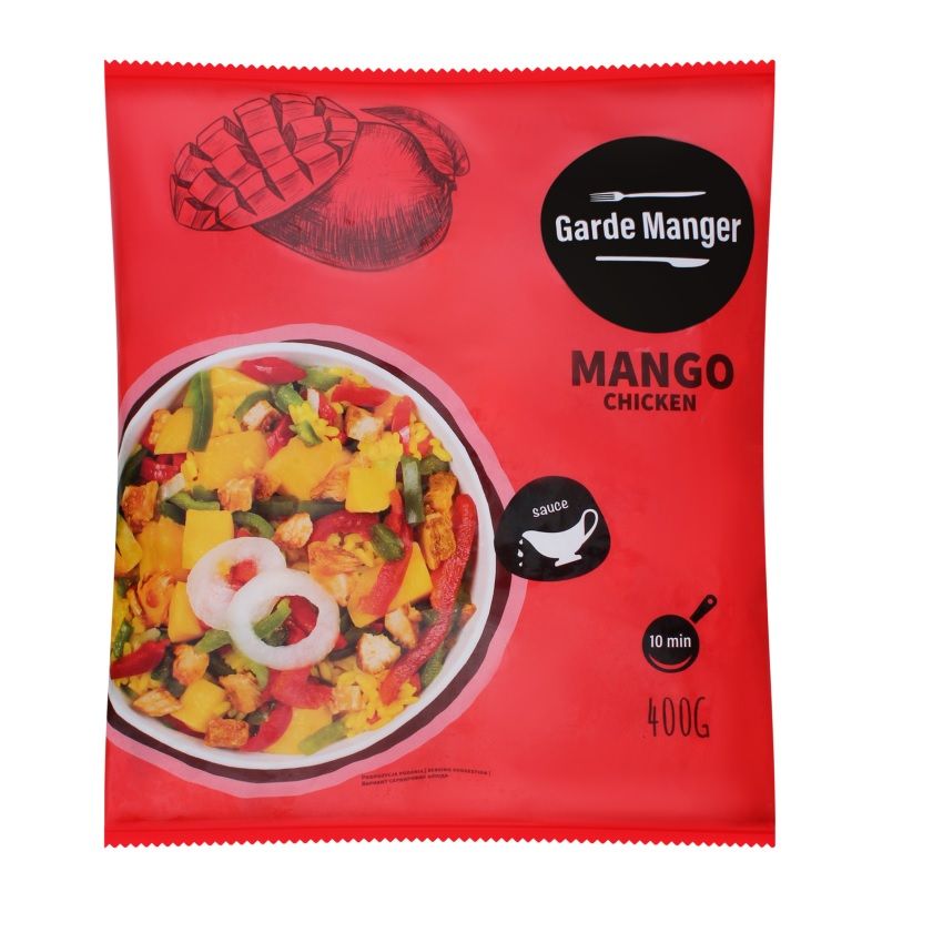 Dārzeņu maisījums ar mango un vistu