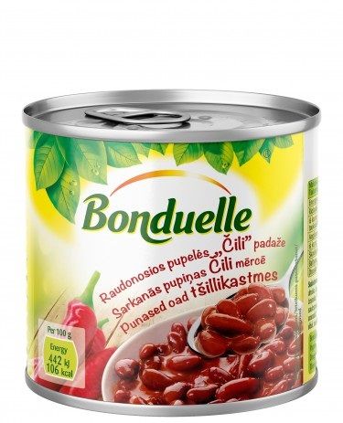 Pupiņas čili mērcē Bonduelle, 430g (450-08170)