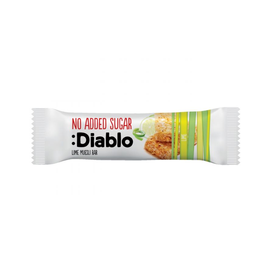 Musli batoniņš DIABLO, ar laimu, bez