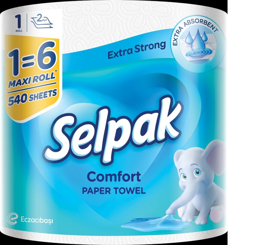 Papīra dvieļi SELPAK Comfort Maxi 1=6
