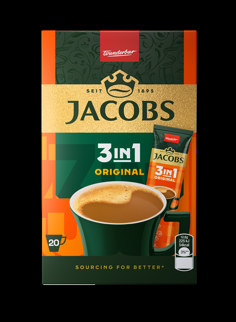 Kafijas dzēriens Jacobs 3in1, 252g (20x12