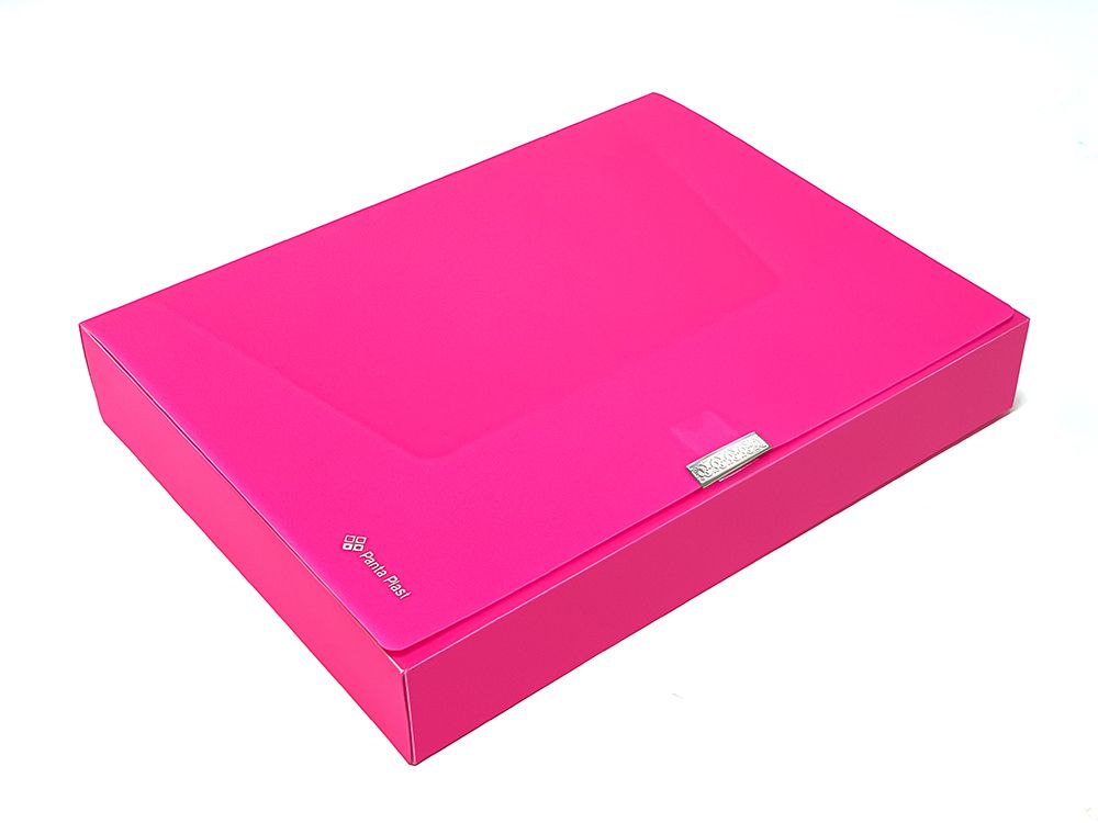 Mape ar līplentes aizdari PANTA PLAST Neon, PP, A4, 55 mm, rozā (150-03957)