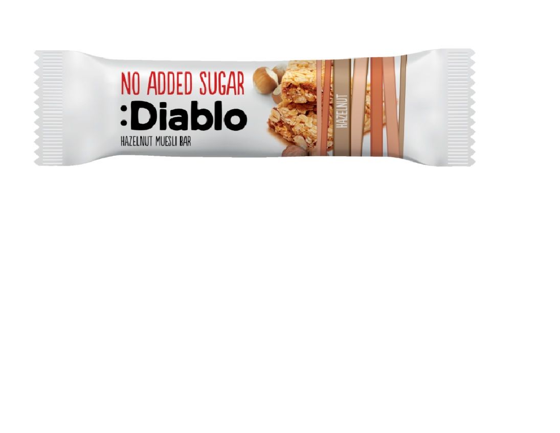 Musli batoniņš DIABLO, ar lazdu riekstiem