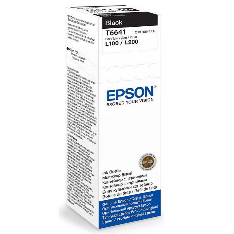 Tintes Epson (C13T66414A), melns kārtridžs tintes printeriem (300-04008)