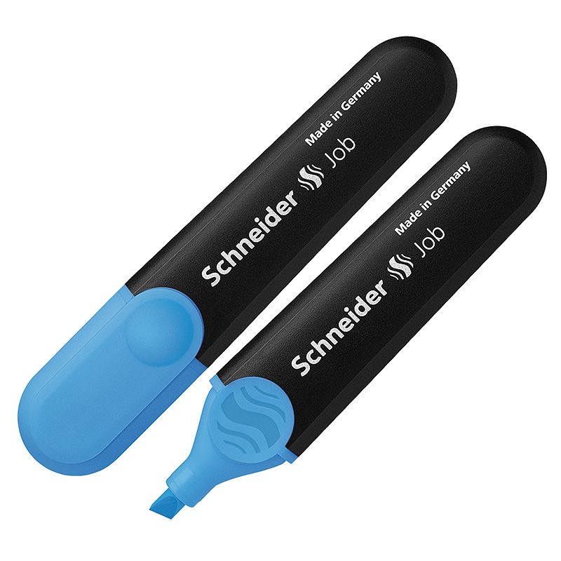 Teksta marķieris SCHNEIDER JOB, zils (200-01295)