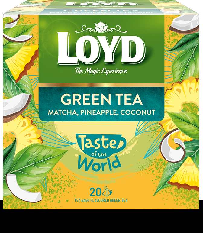 Zaļā tēja LOYD Matcha ar ananasu