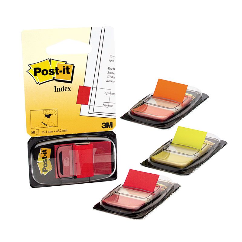 Pašlīpošie indeksi Post-it 25.4x43.2mm