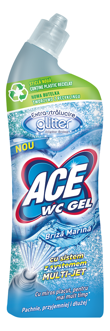 Tualetes tīrīšanas līdzeklis ACE Glitter Marine