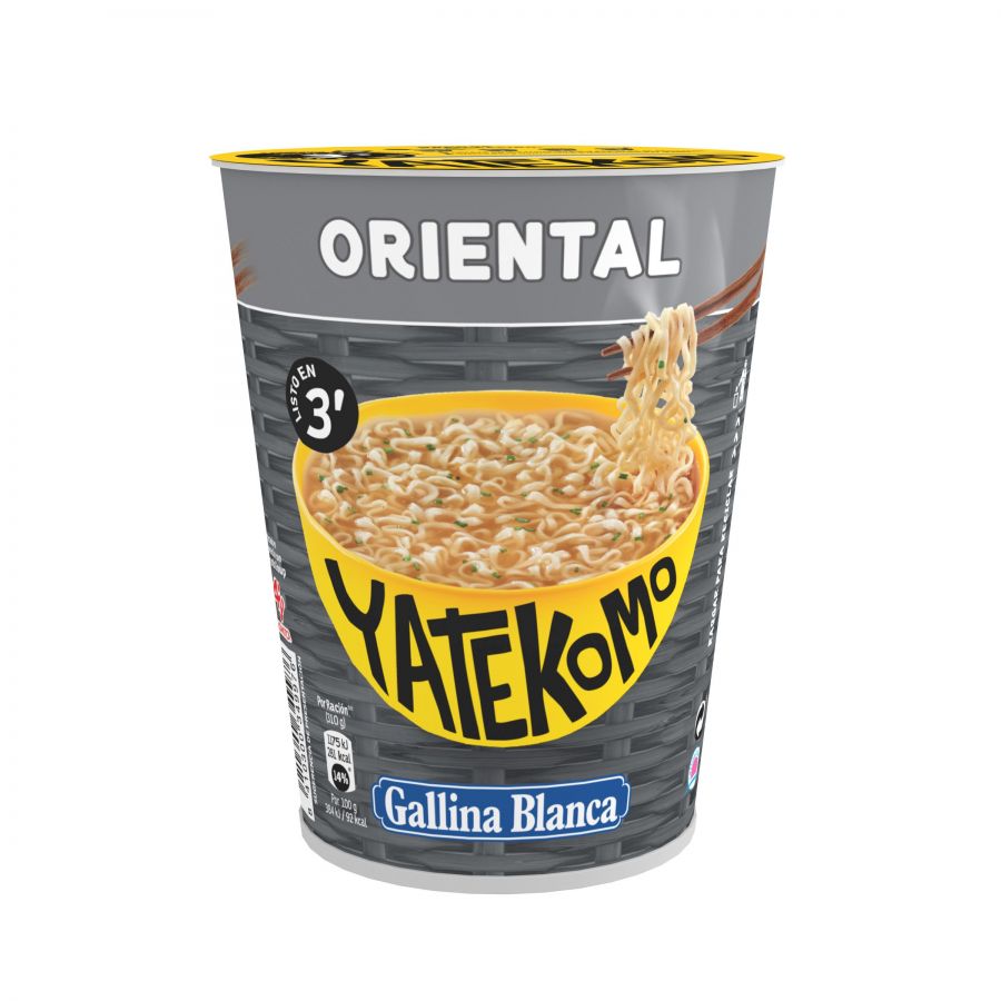 Ātri pagatavojamās nūdeles YATEKOMO, austrumu gaumē, 60 g (450-01699)