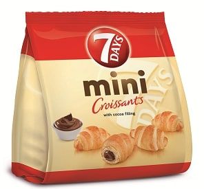 7DAYS kruasāni MINI ar kakao pildījumu 185g (450-13281)
