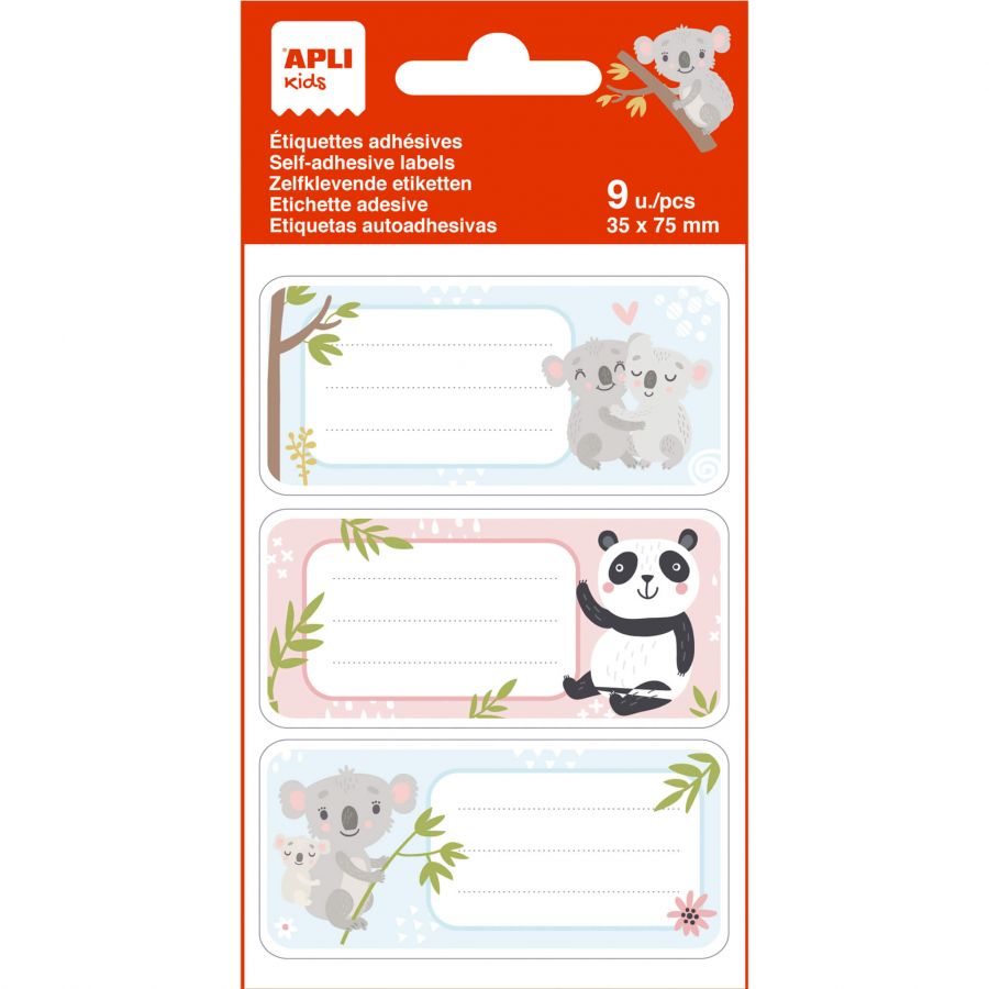 Uzlīmes burtnīcām APLI Koalas, 3 lapas