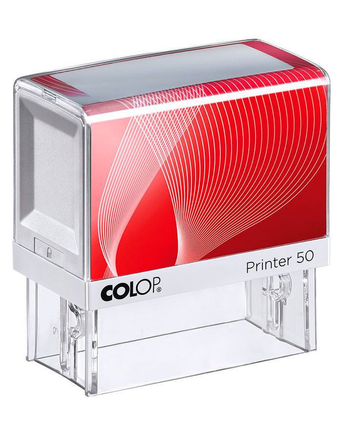 Zīmogs COLOP Printer C50, melns korpuss