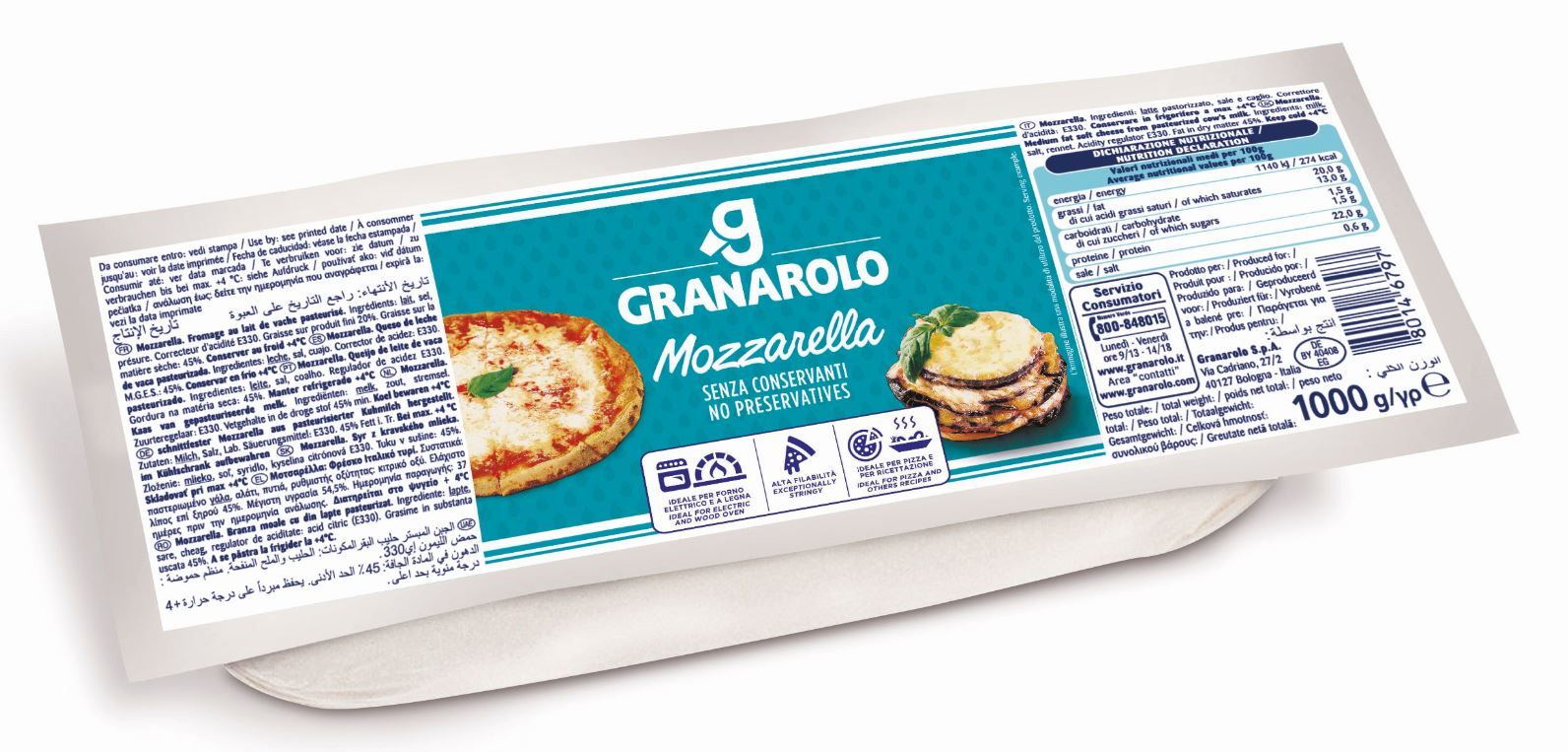 Siers Mozzarella GRANAROLO PROFESSIONALE, 1kg (450-17510)