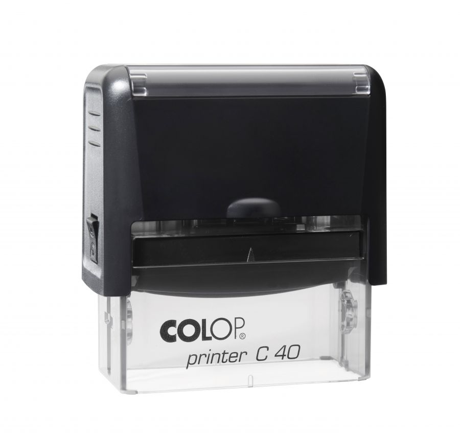 Zīmogs COLOP Printer C40, melns korpuss