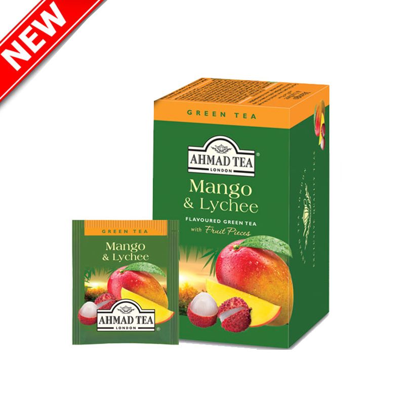 Zaļā tēja AHMAD Mango un Līčija