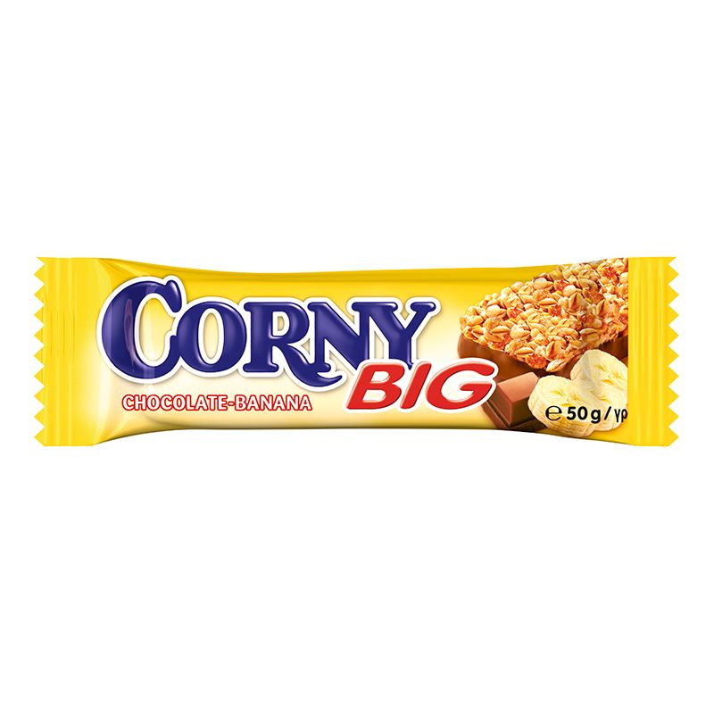 Musli batoniņš CORNY BIG, šokolādes-banānu, 50