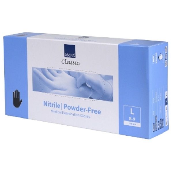 Cimdi nitrila ABENA Classic Sensitive, melni