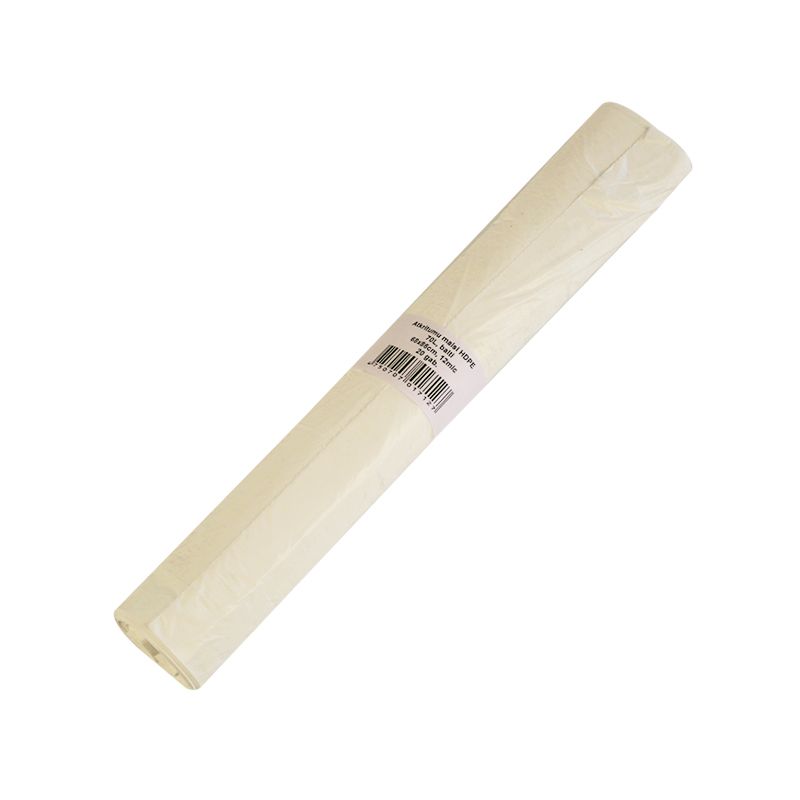Atkritumu maisi , tilpums 70L, 68x86cm, 20 gab./rullī, HDPE, 12 mic, balti (400-04667)