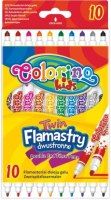 Flomasteri COLORINO divpusīgi, 10 krāsas (200-07024)