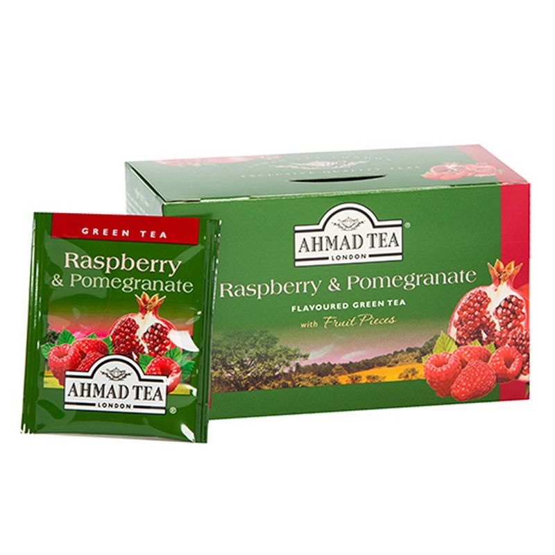 Zaļā tēja AHMAD Alu GREEN Raspberry