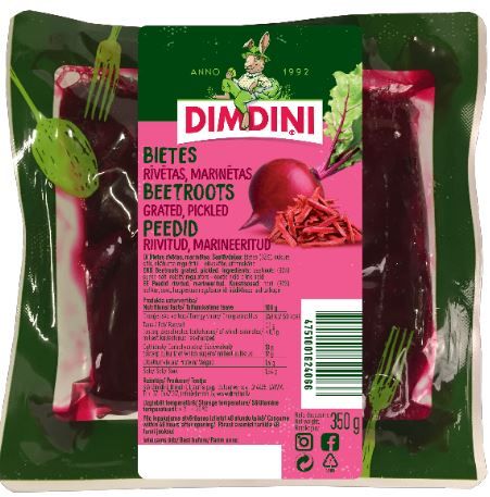 Dimdiņi Marinētas rīvētas Bietes Marinādē 350g