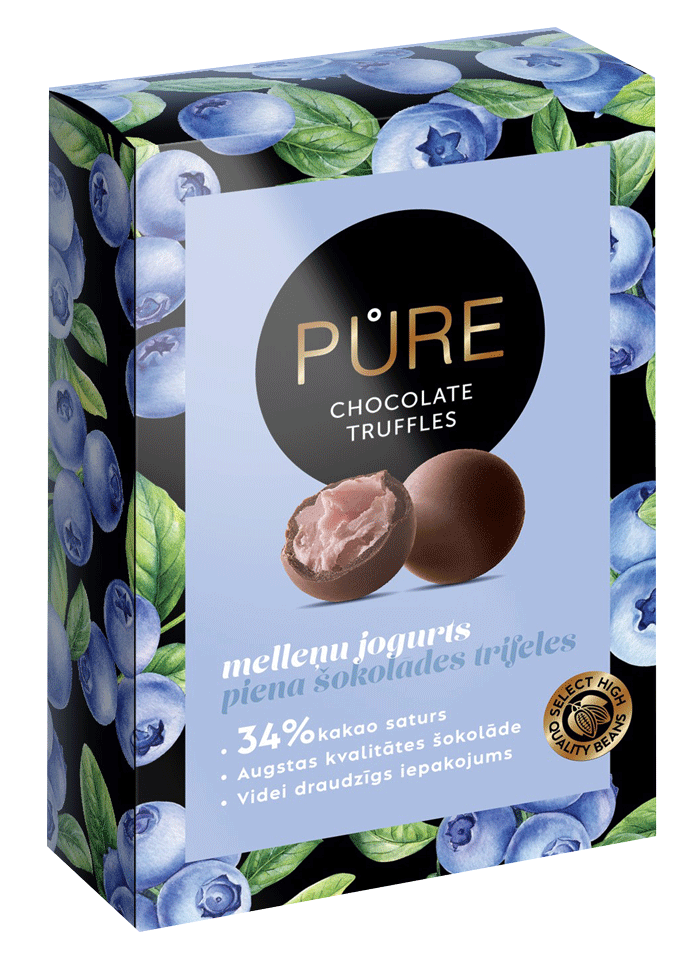 Pure Chocolate Piena šokolādes trifeles ar