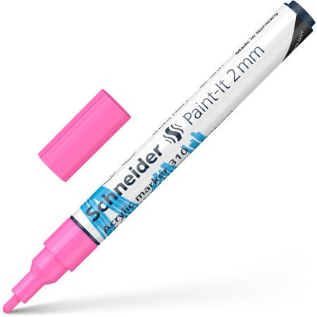 Akrila marķieris SCHNEIDER Paint-it 310, 2mm, rozā (200-14297)